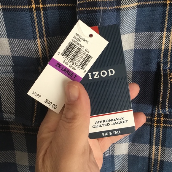 NEW PLUS SIZE IZOD FLANNEL COAT / SHIRT *$50% OFF* - Picture 4 of 8